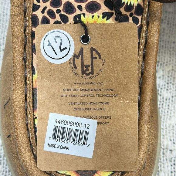 Twister Western Chukka Boots Shoes Cheetah Sunflower Girls 12 NWT - Picture 11 of 11